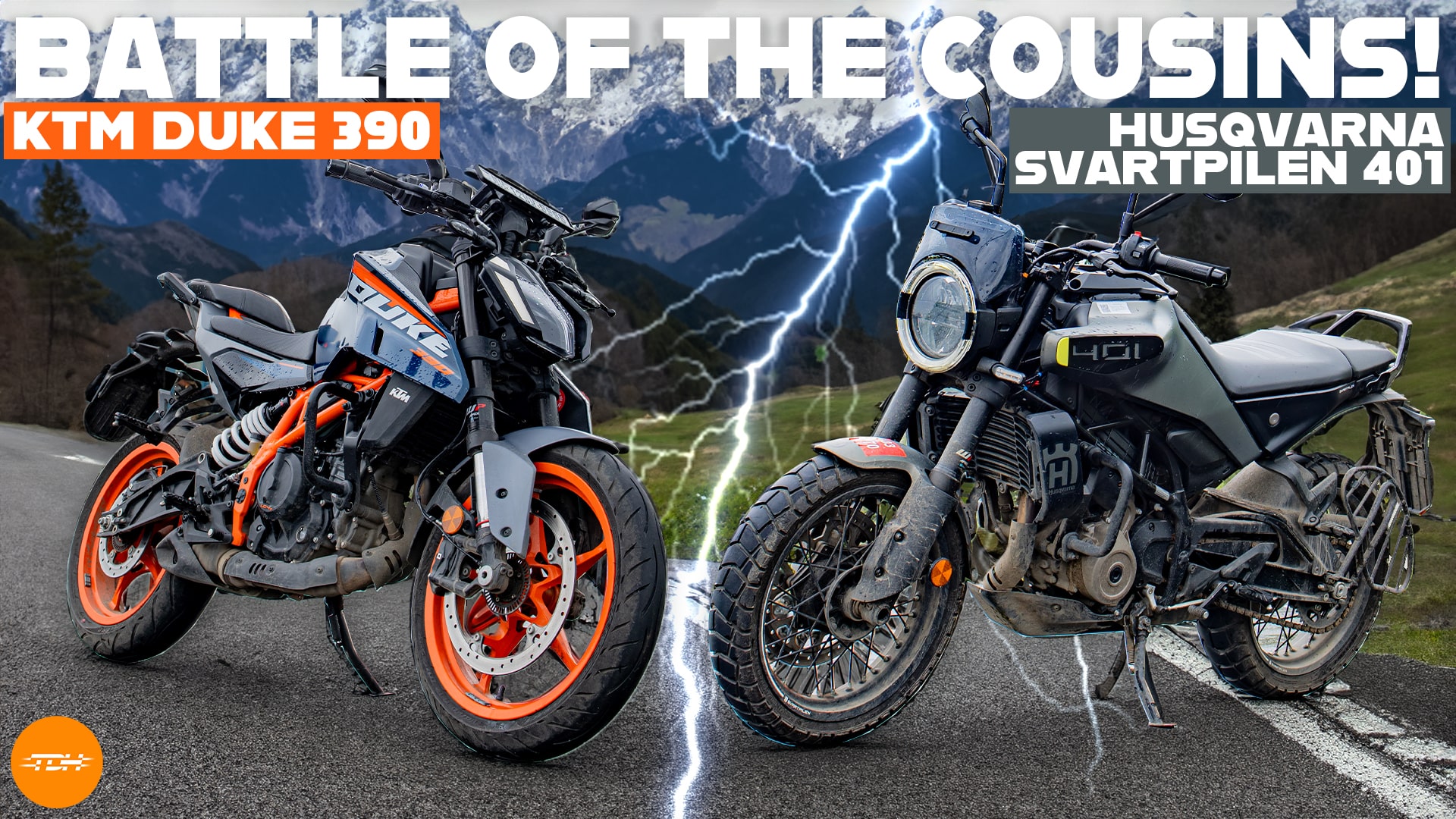 KTM Duke 390 vs Husqvarna Svartpilen 401: Same Hearts, Different Souls.